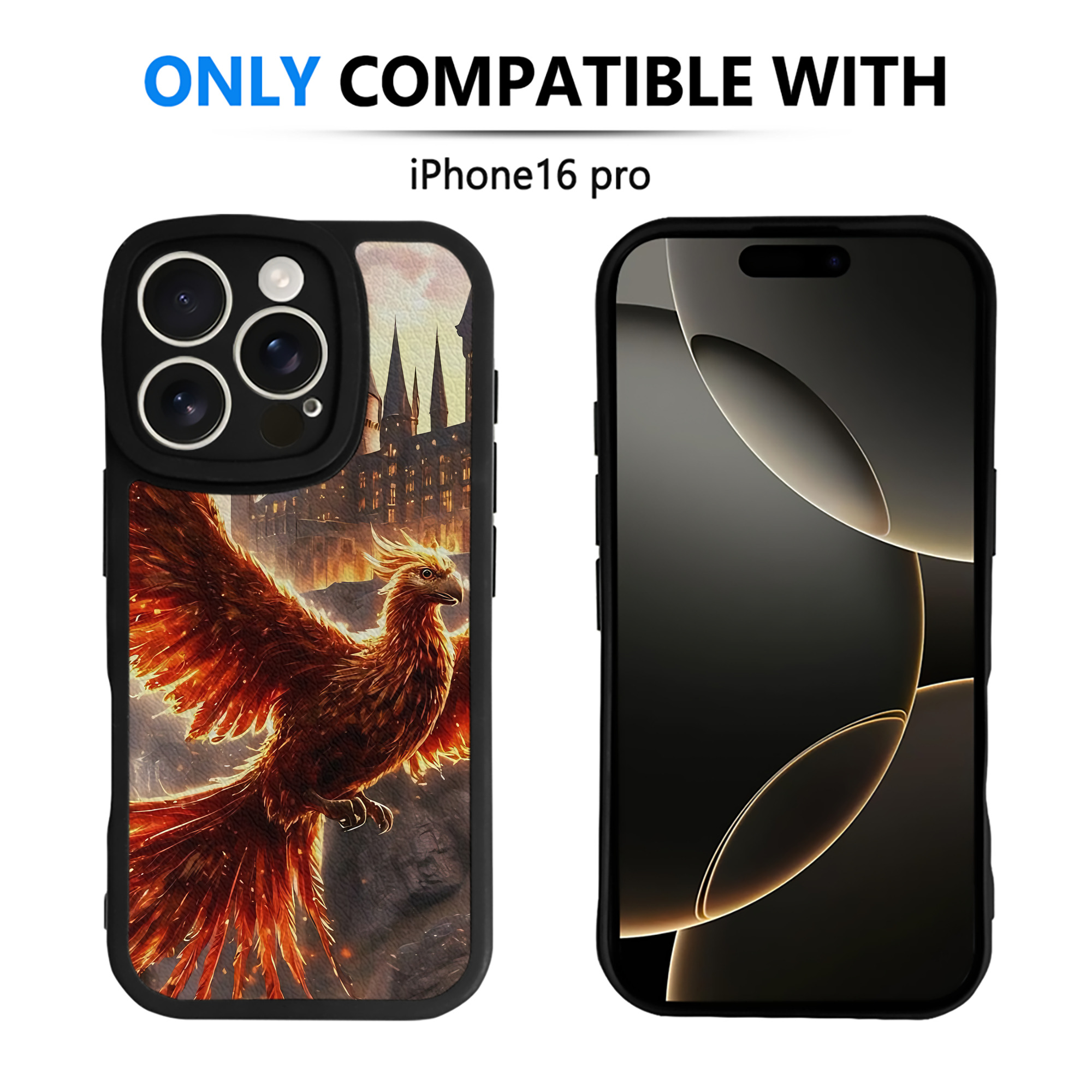 （画像用） Harry Potter ハリー・ポッターシリーズ 【iPhone 16シリーズ対応】シリコンスマホケース（レザー調） 材質：シリコン